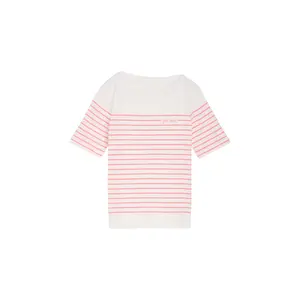 Women's Boat Neck Striped T-Shirt Tom Tailor image-0