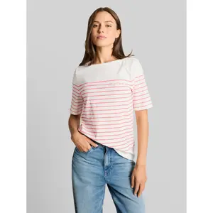 Women's Boat Neck Striped T-Shirt Tom Tailor image-1