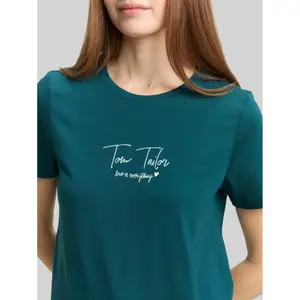 Printed Logo T-Shirt Women Tom Tailor image-4