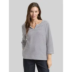 Women's long-sleeved striped T-shirt Tom Tailor image-1