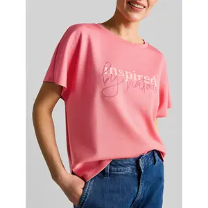 Women's printed T-shirt Tom Tailor Scuba image-4