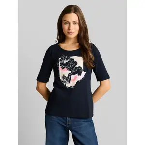Women's Floral Print T-Shirt Front Tom Tailor image-1