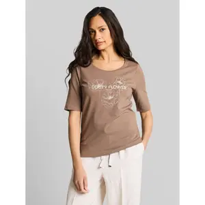 Γυναίκειο T-shirt με στρογγυλή λαιμόκοψη και εκτύπωση Tom Tailor image-1