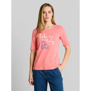 Women's Floral Print T-Shirt Front Tom Tailor image-1