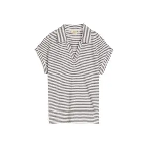 Wide Polo Collar T-Shirt for Women Tom Tailor image-0