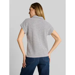 Wide Polo Collar T-Shirt for Women Tom Tailor image-2
