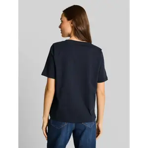 Embroidered Floral Pocket T-Shirt for Women Tom Tailor image-2