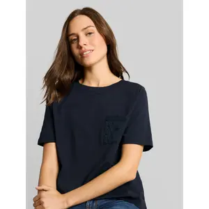 Embroidered Floral Pocket T-Shirt for Women Tom Tailor image-4