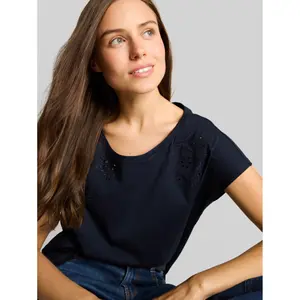 Women's Floral Embroidery T-Shirt Tom Tailor image-4