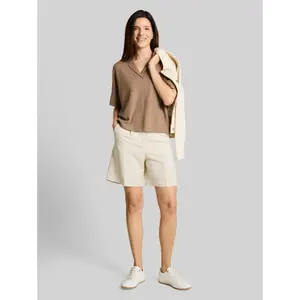 Loose Fit T-Shirt with Notched Collar for Women Tom Tailor image-3