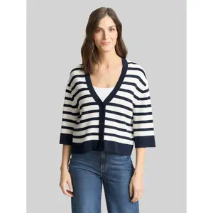 Striped women's cardigan Tom Tailor Milano image-1