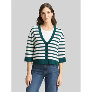 Striped women's cardigan Tom Tailor Milano image-1