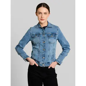Women's Denim Jacket with Side Pockets Tom Tailor image-1