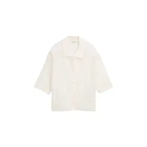 Loose Boucle Cardigan with Collar Women Tom Tailor image-0