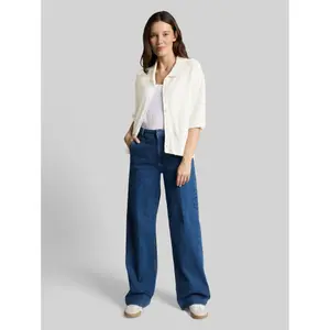 Loose Boucle Cardigan with Collar Women Tom Tailor image-3