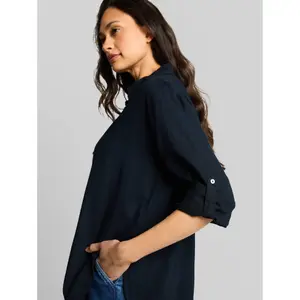 Women's Long Sleeve Linen Shirt Tom Tailor oversize image-4