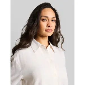 Women's Long Sleeve Linen Shirt Tom Tailor oversize image-4