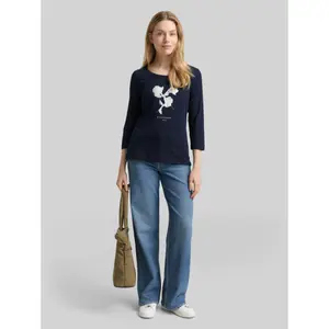 Women's Printed 3/4 Sleeve Long Sleeve T-Shirt Tom Tailor image-3