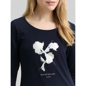Women's Printed 3/4 Sleeve Long Sleeve T-Shirt Tom Tailor image-4
