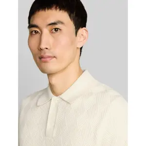 Textured Diamond Knit Polo Tom Tailor image-4