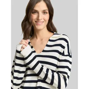 Striped V Neck Women's Pullover Tom Tailor image-4