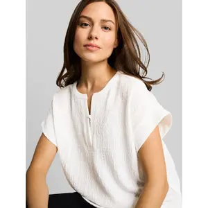 Women's T-shirt Tom Tailor Henley image-4