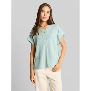 Women's T-shirt Tom Tailor Henley image-1