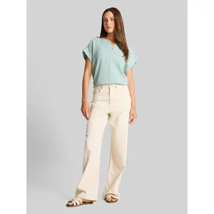 Women's T-shirt Tom Tailor Henley image-3