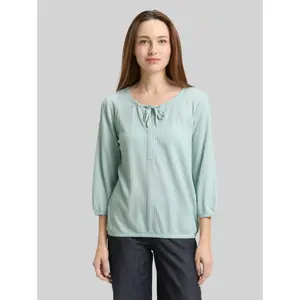 Striped Crossover Blouse for Women Tom Tailor image-1