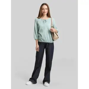 Striped Crossover Blouse for Women Tom Tailor image-3
