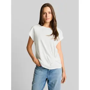 Γυναικείο μοντέρνο T-shirt με κόμπο και στρογγυλή λαιμόκοψη Tom Tailor image-1