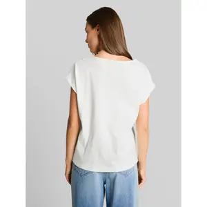 Γυναικείο μοντέρνο T-shirt με κόμπο και στρογγυλή λαιμόκοψη Tom Tailor image-2