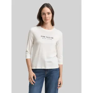 Women's Long Sleeve T-Shirt with Embroidered Logo Tom Tailor (x2) image-1