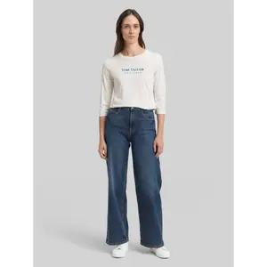 Women's Long Sleeve T-Shirt with Embroidered Logo Tom Tailor (x2) image-3