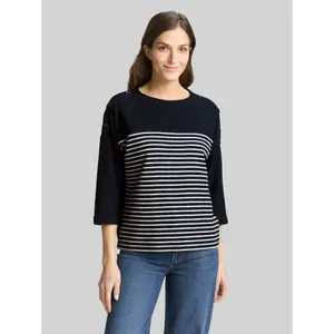 Women's long-sleeved striped T-shirt Tom Tailor image-1