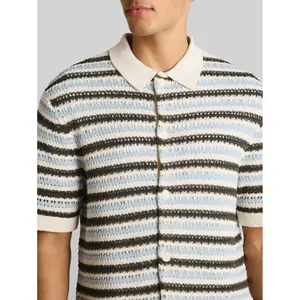 Structured Mixed Fabric Polo Tom Tailor image-4