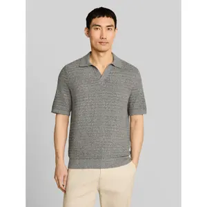 Polo Knit with Flax Touch Tom Tailor image-1