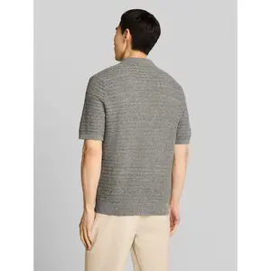 Polo Knit with Flax Touch Tom Tailor image-2