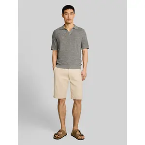 Polo Knit with Flax Touch Tom Tailor image-3