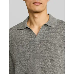 Polo Knit with Flax Touch Tom Tailor image-4