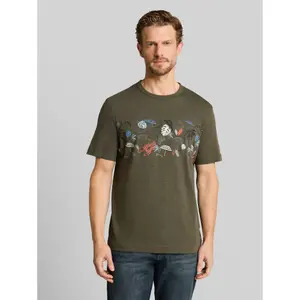 Flame-Printed T-Shirt Tom Tailor image-1