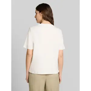 Cotton Crochet Detail T-shirt Women's Tom Tailor image-2