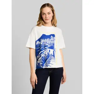 Women's Printed Cotton T-Shirt Tom Tailor image-1
