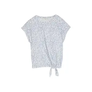 Women's Front Knot Patterned T-Shirt Tom Tailor image-0