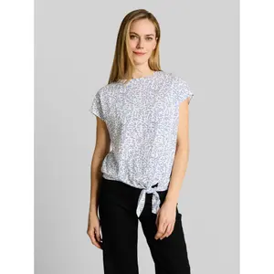 Women's Front Knot Patterned T-Shirt Tom Tailor image-1