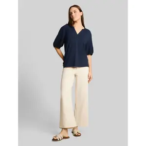 Lace-Up Blouse for Women Tom Tailor image-3
