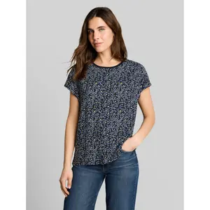 Printed T-Shirt with Slits for Women Tom Tailor image-1