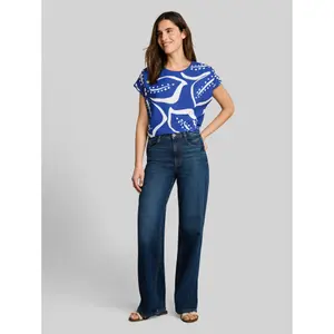 Printed T-Shirt with Slits for Women Tom Tailor image-3