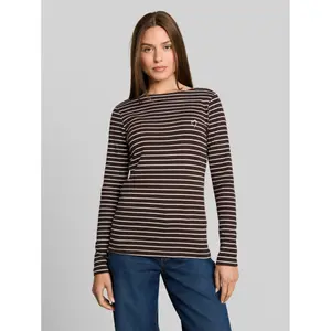 Women's long-sleeved striped T-shirt Tom Tailor image-1