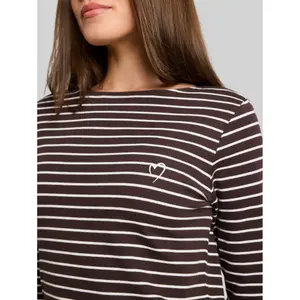 Women's long-sleeved striped T-shirt Tom Tailor image-4